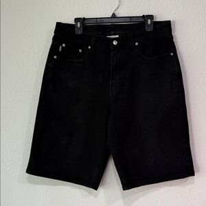 Men's Heavyweight ProClub Black Demin Shorts